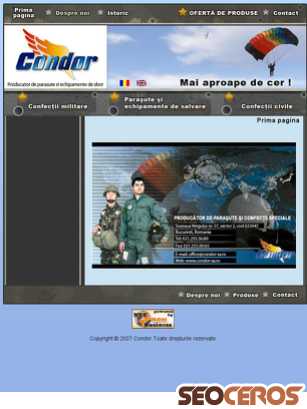 condor-sa.ro/index.html tablet náhľad obrázku