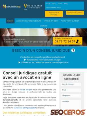 conseil-juridique-gratuit.com tablet vista previa