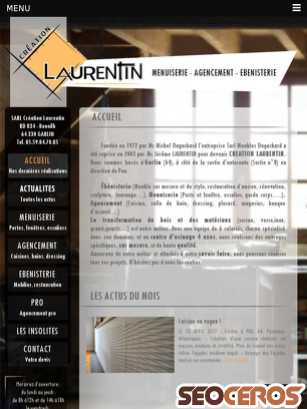 creationlaurentin.fr tablet vista previa
