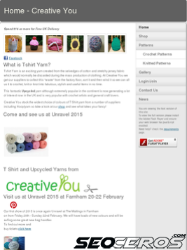 creative-you.co.uk tablet preview