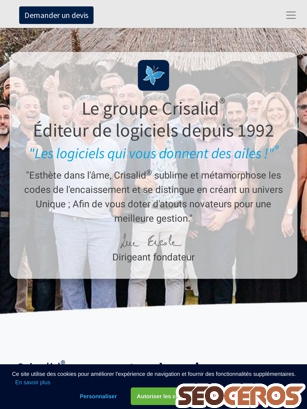 crisalid.com/le-groupe-crisalid tablet preview