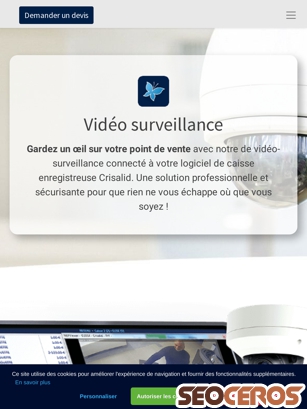crisalid.com/video-surveillance tablet előnézeti kép
