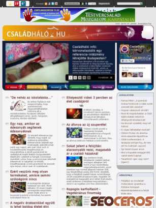 csaladhalo.hu tablet förhandsvisning
