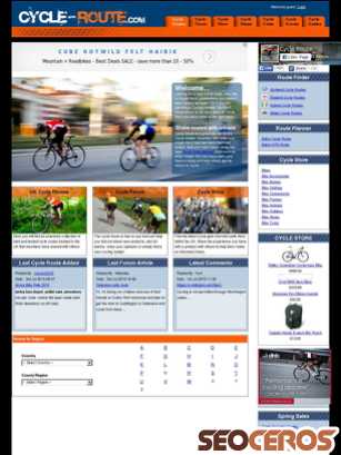 cycle-route.com tablet Vorschau