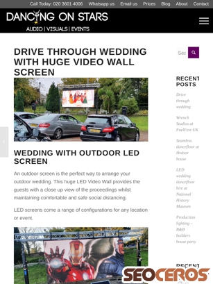 dancingonstars.co.uk/drive-through-wedding tablet obraz podglądowy