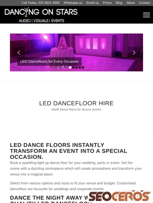 dancingonstars.co.uk/led-dancefloor tablet prikaz slike