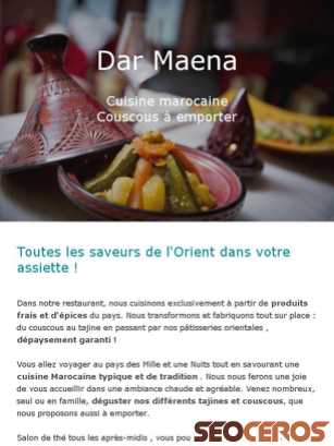 dar-maena.com tablet förhandsvisning