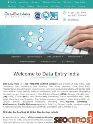 dataentryindia.co.in tablet előnézeti kép