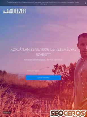 deezer.com tablet Vorschau