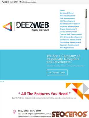 deezweb.com tablet előnézeti kép