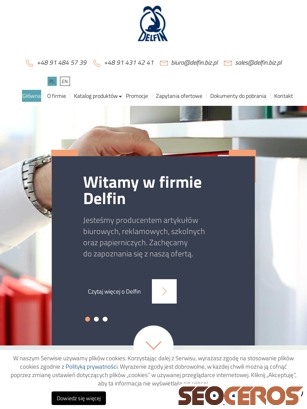 delfin.biz.pl tablet förhandsvisning
