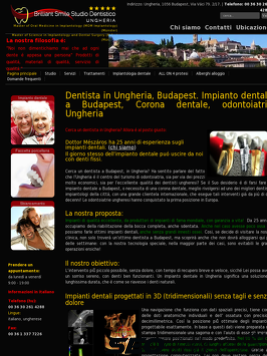 dentalclinic-hungary.com tablet Vista previa
