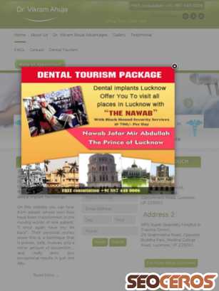 dentalimplantlucknow.com tablet vista previa