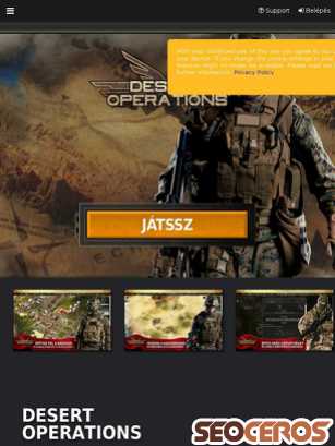 desert-operations.hu tablet prikaz slike