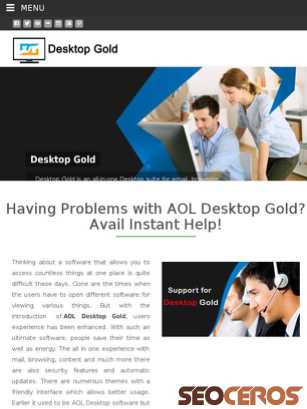 desktop-gold.com tablet preview