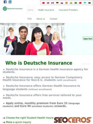 deutscheinsurance.de tablet förhandsvisning