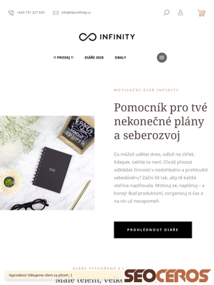diarinfinity.cz tablet prikaz slike