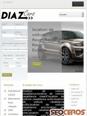 diazcar.com tablet previzualizare