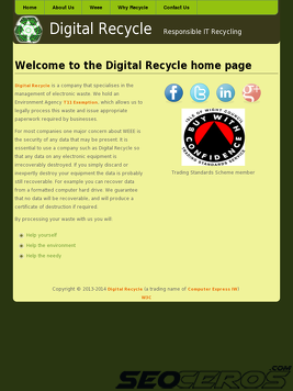 digitalrecycle.co.uk tablet előnézeti kép