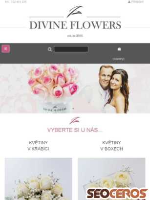 divineflowers.cz tablet náhled obrázku