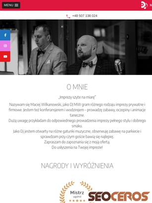 djmw.pl tablet preview