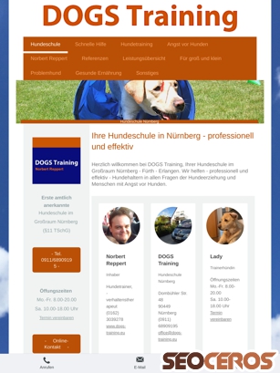 dogs-training.eu tablet náhled obrázku