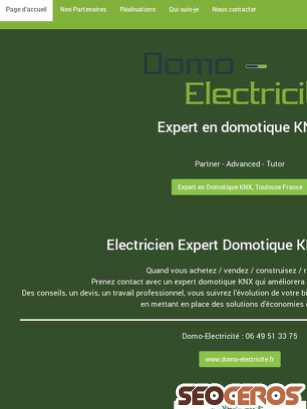 domo-electricite.fr tablet förhandsvisning