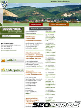 dossenheim.de tablet előnézeti kép