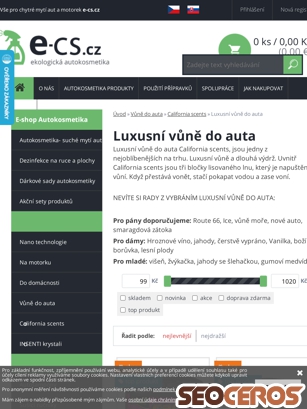 e-cs.cz/luxusni-vune-do-auta tablet náhled obrázku