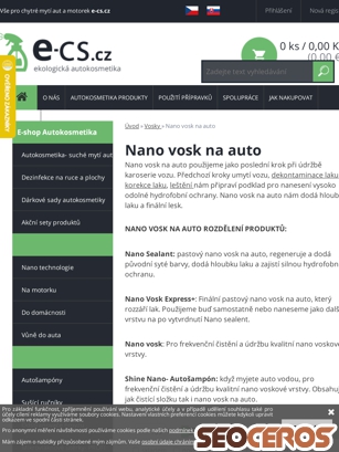 e-cs.cz/nano-vosk-na-auto tablet előnézeti kép