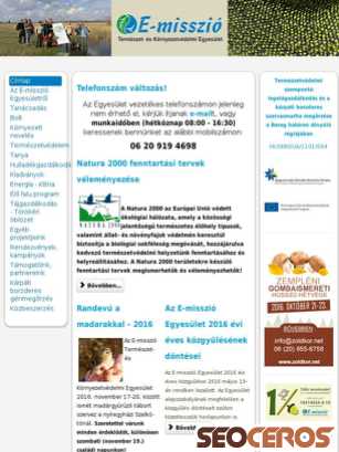 e-misszio.hu tablet előnézeti kép