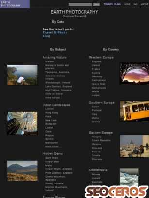 earth-photography.com tablet náhled obrázku