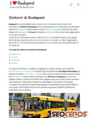easybudapest.com/it/dintorni-di-budapest tablet náhled obrázku