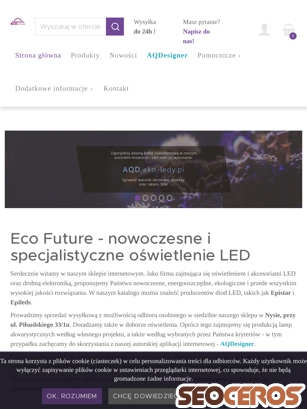 eko-ledy.pl tablet prikaz slike
