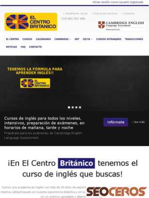 elcentrobritanico.es tablet náhľad obrázku