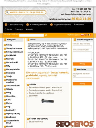 elementy-zlaczne.pl tablet előnézeti kép