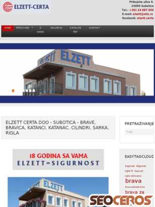 elzettsu.rs tablet förhandsvisning