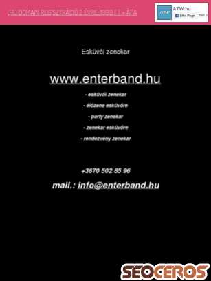 enterband.atw.hu tablet obraz podglądowy