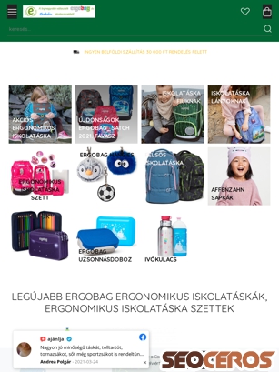 ergonomikus-iskolataska.hu tablet prikaz slike