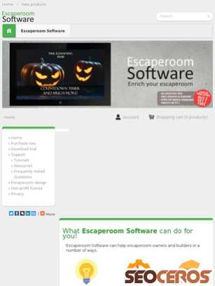 escaperoombuilder.com tablet preview