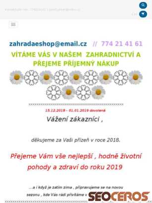eshopzahrada.cz tablet previzualizare