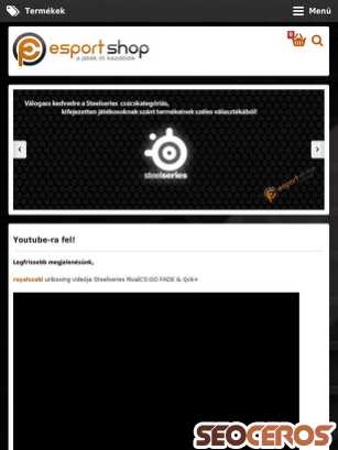 esportshop.hu tablet előnézeti kép