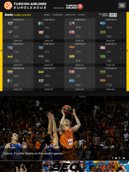 euroleague.net tablet előnézeti kép