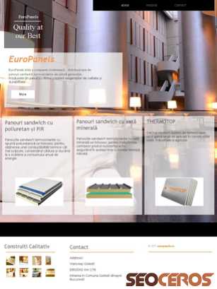 europanels.ro tablet Vista previa