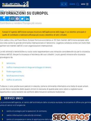 europol.europa.eu/it/about-europol tablet náhled obrázku