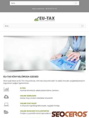 eutax.hu tablet preview