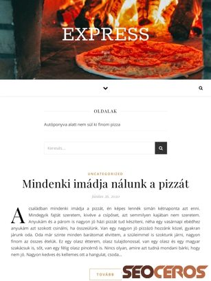 expressz-pizza.hu tablet prikaz slike