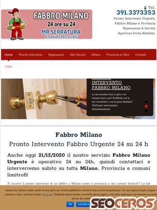 fabbro-a-milano.it tablet prikaz slike