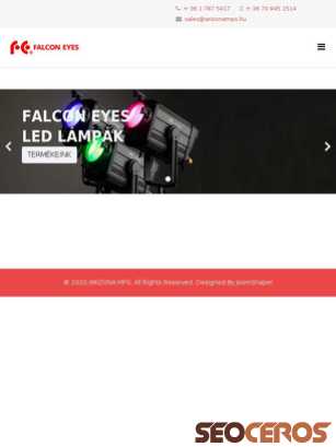 falconeyes.hu tablet előnézeti kép