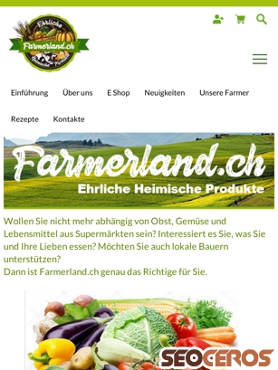 farmerland.ch tablet preview